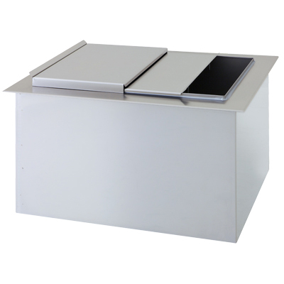 ICE CHEST 1522 DROP-IN 8 CIRCUIT POST-MIX COLD PLATE WITH LIDS 60 LBS ICE  CAPACITY - DI-1522-8, Beverage Equipment