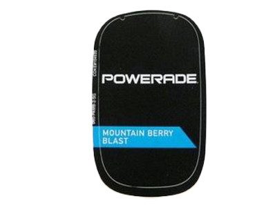 DECAL POWERADE MOUNTAIN BERRY GP VALVE SINGLE LABEL - D60-PAMB-2