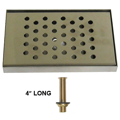 5 1/4 Wide Countertop Drip Tray - With Drain