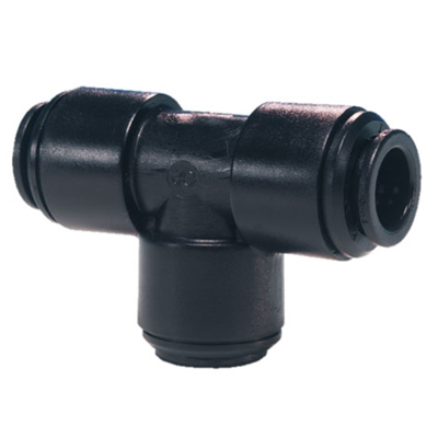 BLACK ACETAL UNION TEE 6MM TUBE OD - PM0206E