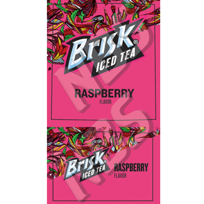 Vi A Valve Label Nbs Lipton Brisk Raspberry Tea