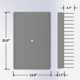 COLD PLATE 13X20 8 PRODUCT CIRCUIT POST-MIX