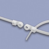 14" CABLE TIE NATURAL WITH MOUNTING HOLE FOR #10 SCREW 50 LBS TENSIL