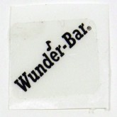 WUNDERBAR PH10-56 BARGUN WUNDER-BAR LABEL CLEAR & BLACK LETTERS
