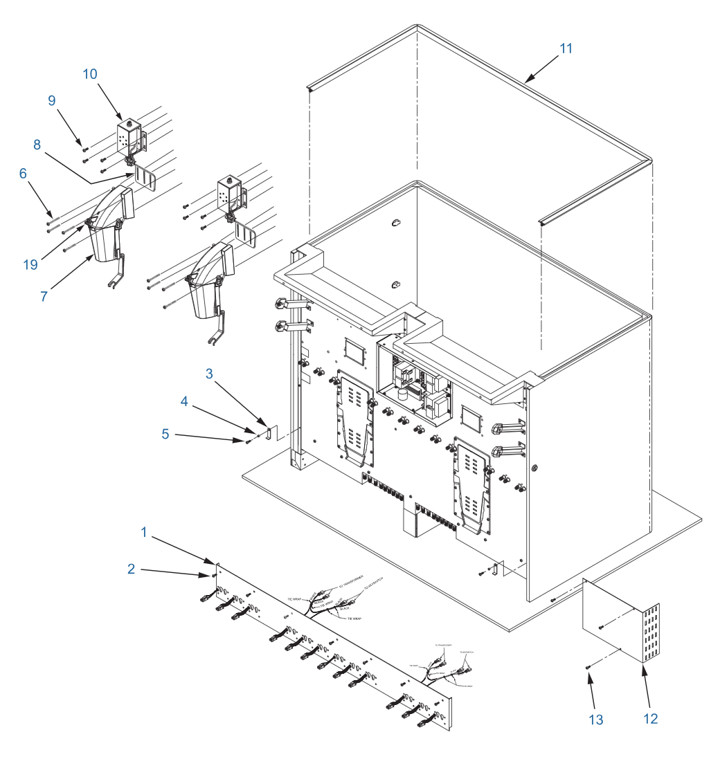 Lancer IBD44 Faucet Plate and Ice Chute Sub-Assembly Post-Mix