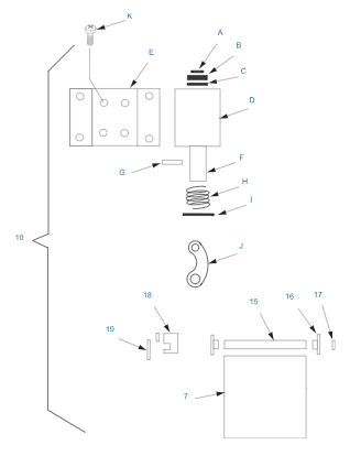 Lancer IBD44 Solenoid Sub-Assembly Post-Mix